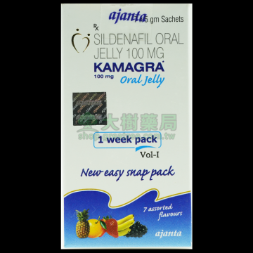 Kamagra Oral Jelly 100 mg/7包 液態果凍威而鋼 | 大樹藥局官方直營